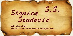 Slavica Studović vizit kartica